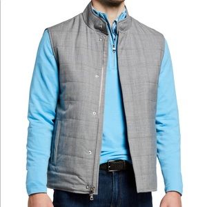 Peter Millar Men’s Marina Quilted Grey Vest
